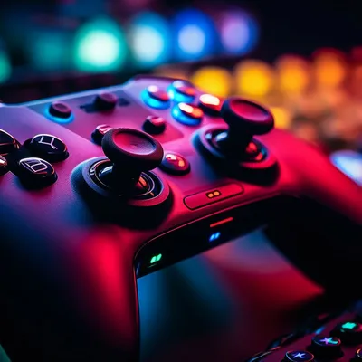 Futuristic Video Game Equipment Illuminated Nightclub Generative Ai2