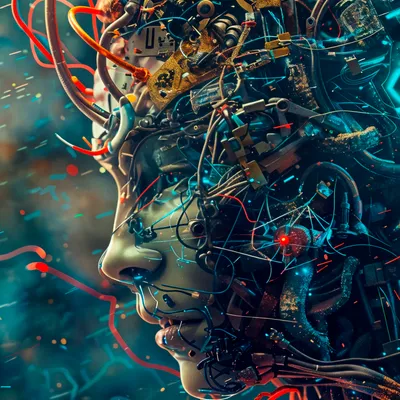 Digital Art AI Technology Background (1)