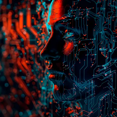 Digital Art AI Technology Background